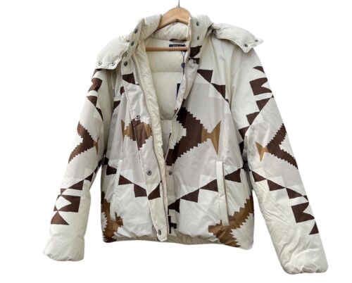 Polo Ralph Lauren Southwestern Womens Large Puffer Down Jacket Coat Navajo Aztec - Picture 3 of 9