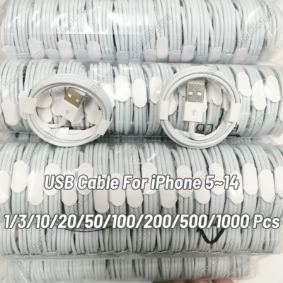 USB Charger Cable Cord For Apple iPhone 6 7 8 X XR 11 12 13 14 Pro Max Wholesale