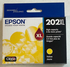Epson 202XL Yellow High Capacity Ink Cartridge Genuine Exp 05/2026