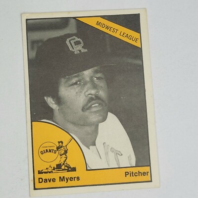 1977 TCMA Cedar Rapids Giants #15 DAVE MYERS (C)