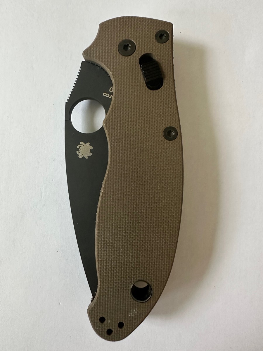 Spyderco /Manix 2 /Brown G10 /M390 DLC /C101GPBNBK2 /Discontinued