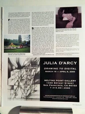 JULIA D'ARCY ART PIECE VTG ORIG  2005 ADVERTISEMENT