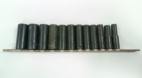 SK Tools 12 pcs 8mm to 19mm 3/8" Drive 6 Point Deep Impact Socket Set (38931-1) - Picture 7 of 13