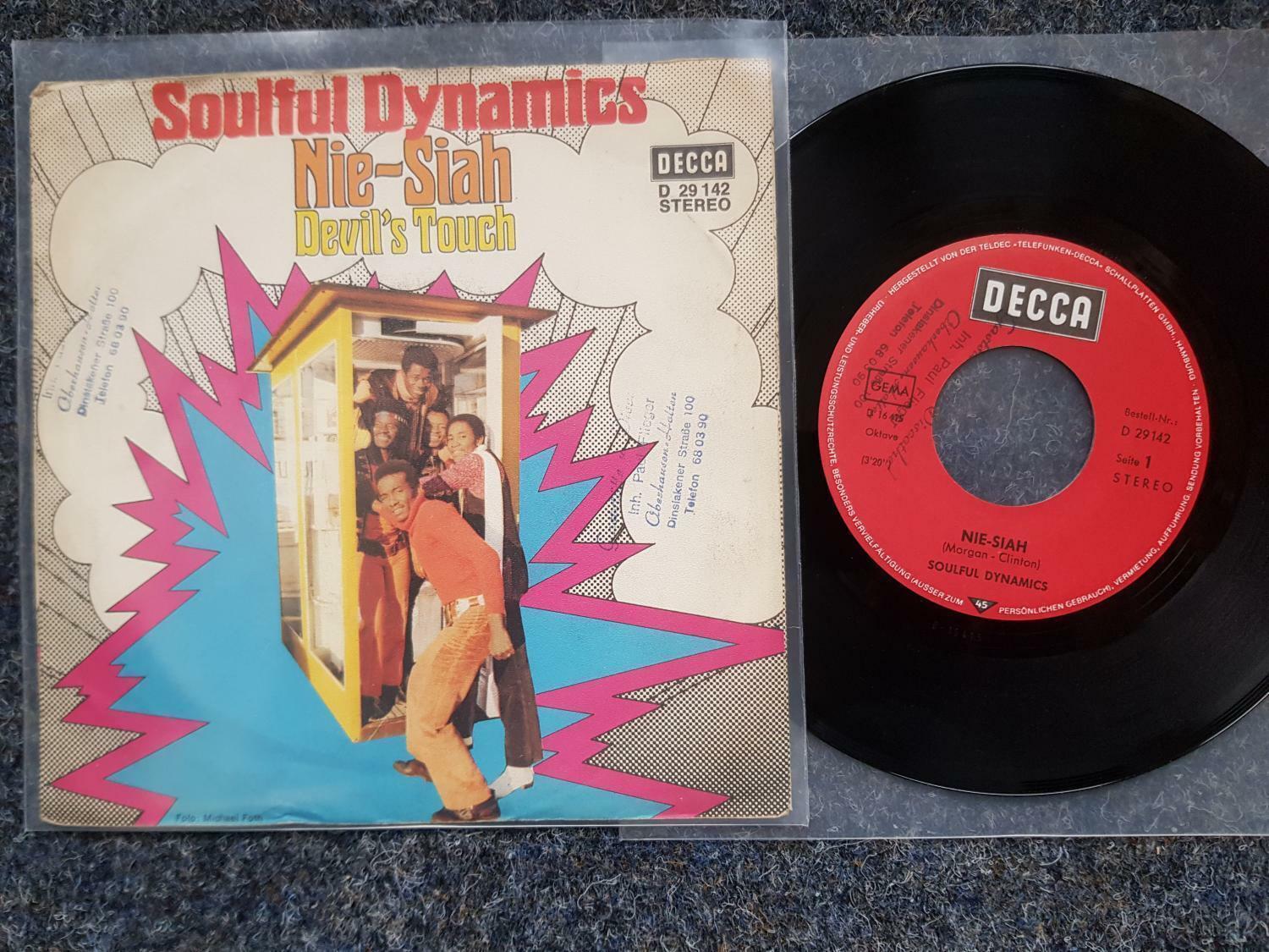 7"" Single Vinyl The Soulful Dynamics - Nie-siah/ Devil's touch Germany
