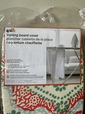Patted ironing board cover (basic) 54”L x 15”W, Multi Color Flower pattern