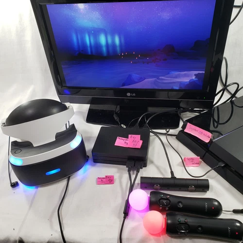 PSVR Model 2 Headset Camera Motion Controllers Set PlayStation 4 PS4 CUH-ZVR2