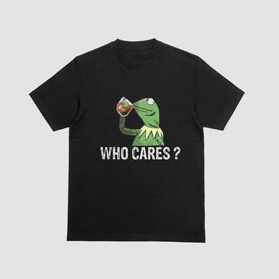 Who Cares Kermit der Frosch T-Shirt lustig Schlucke Tee Muppets Gonzo Miss Piggy Tee 037