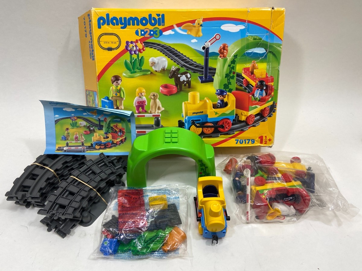 その他 Playmobil 1.2.3 Train with tracks Playmobil 1.2.3 My First Train Set 36 Pcs Model 70179 | eBay