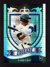 2021 CHRONICLES CRUSADE HYPER PRIZM #12 COREY RAY RC 279/299 MILWAUKEE BREWERS