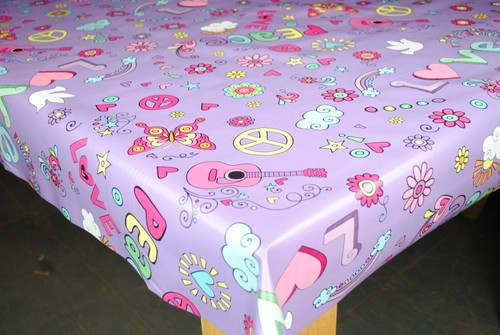 Wipe Clean Tablecloth Cover Oilcloth Vinyl Wipeable 200 cm x 140 cm Rectangle