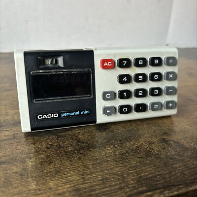 Vintage Casio Personal-Mini Electronic Calculator, Circa 1975