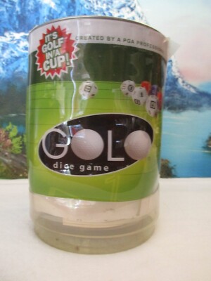 Golo Golf Dice Game By IGOLO ''It's Golf In Cup'' 1 or More Players 8&Up, Complete