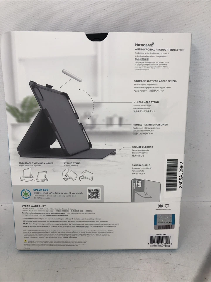 Speck Balance Folio Case for iPad Pro 11 /IPad Air - Black - Image 4 of 4