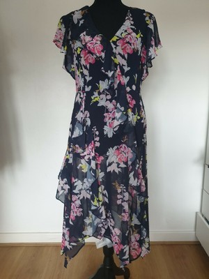 wallis blue floral dress