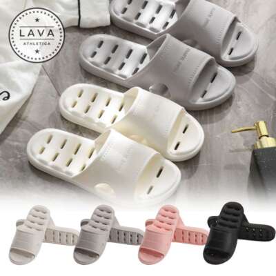 Quick Drying Soft Slippers for Women＆Men Bathroom Non-Slip Comfy Shower Shoes