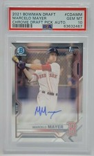 2021 Bowman Draft Chrome Draft Pick Auto - PSA GEM MINT 10 - MARCELO MAYER