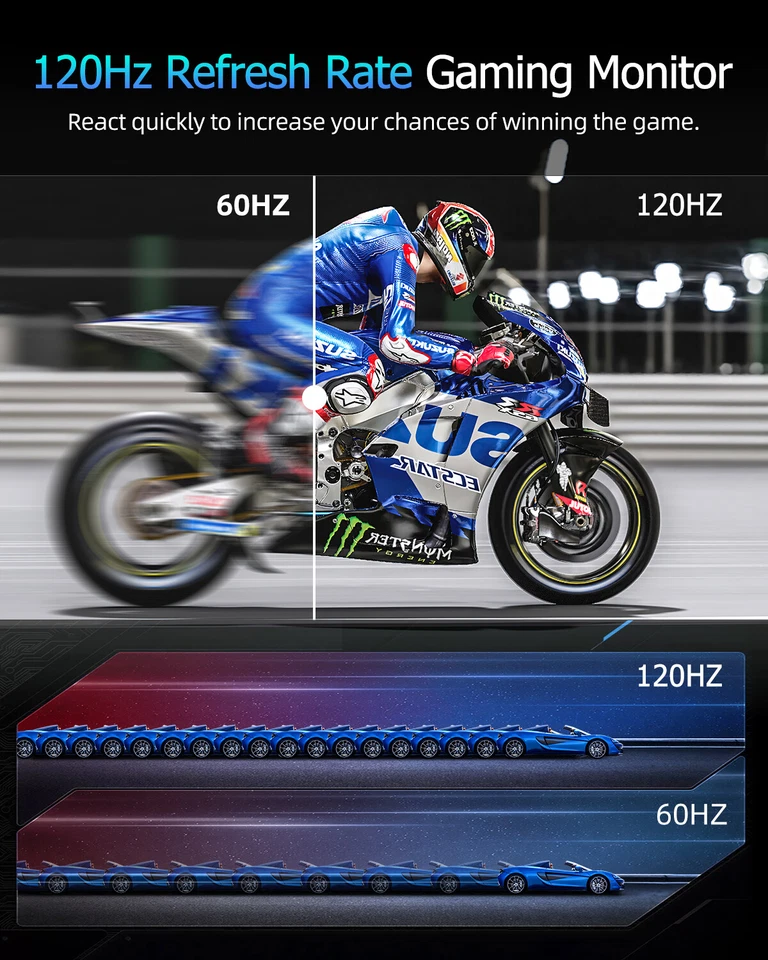 UPERFECT 2K Portable Monitor 18" 2560x1600 120Hz Gaming Monitor Laptop Monitor - Image 2 of 4