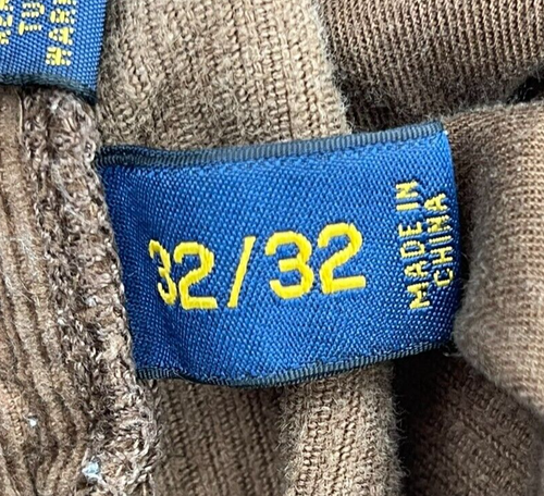 Polo Ralph Lauren Cord Latzhose Hose Herren 32x32 Braun Vintage - Bild 5 von 18