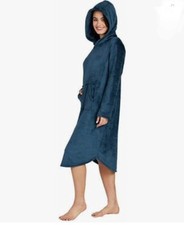 32 Degrees Heat Women's Cozy Plush Sleep Lounger, Deep Baltic Size S/M