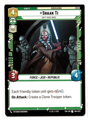 Shaak Ti - Star Wars Unlimited (Uncommon Karte)