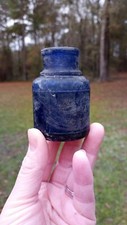 Cobalt Blue Round Ink Bottle