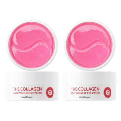 Medi Flower The Collagen Anti-Wrinkle Eye Patch 60ea 90ml*2Pcs - FREE SHIPPING