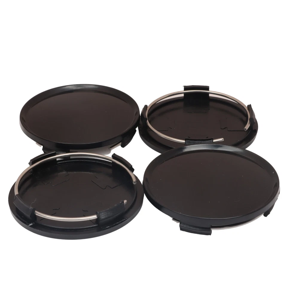 4pcs 63mm Dia 4 Clips Wheel Tyre Center Hub Black Caps Cover for Car Auto - Image 3 of 4