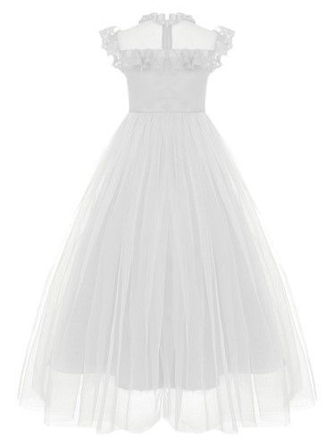 Children Girls Gown Wedding Show Skirt Communion Dress Halloween Flower Tween - Picture 26 of 68