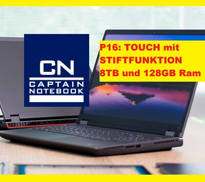 128GB LENOVO THINKPAD P16 NVIDIA A3000 i7-12850HX OLED 4K UHD-TOUCH PEN LTE GAR