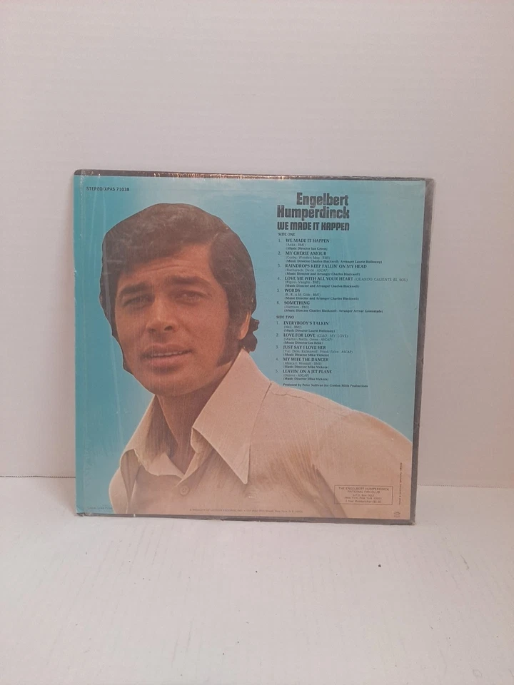 ENGLEBERT HUMPERDINCK "We Made It Happen" (LP 1973) Sleeve:EX/Record:VG Parrot - Image 2 of 4