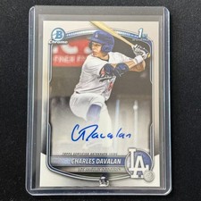 💎2025 BOWMAN DRAFT CHROME BASEBALL 1ST BOWMAN AUTO CHARLES DAVALAN
