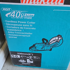 Makita GEC03T 40V Li-Ion Cordless Concrete Saw 230mm (9") 2 Batteries