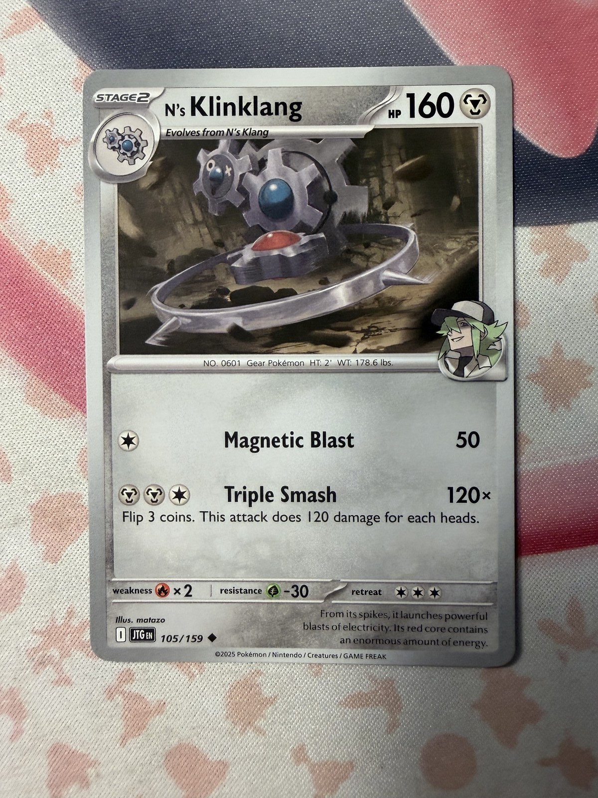 N's Klinklang Uncommon SV09: Journey Together 105/159 NM English