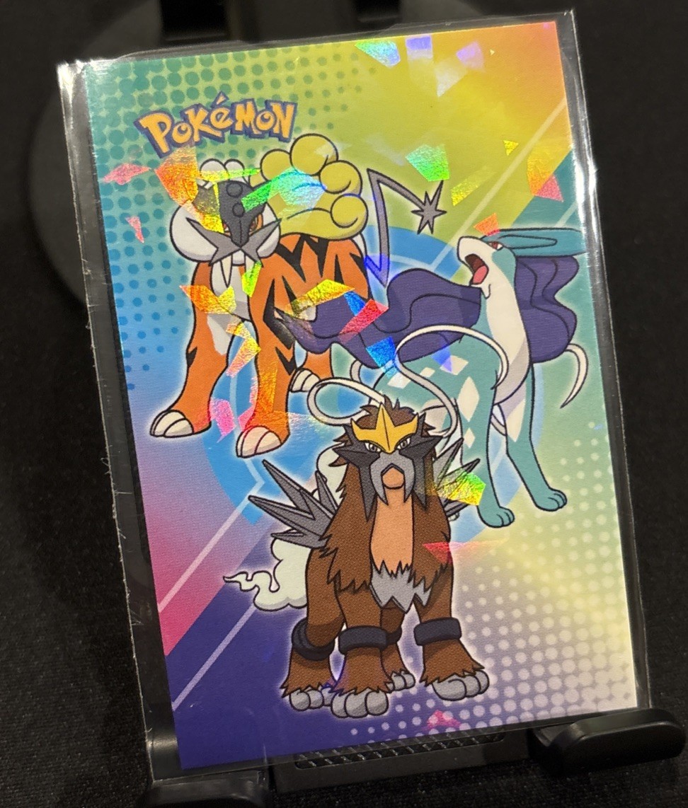Rare Pokemon Shiny Full Art Raikou, Entei & Suicune Low Pop