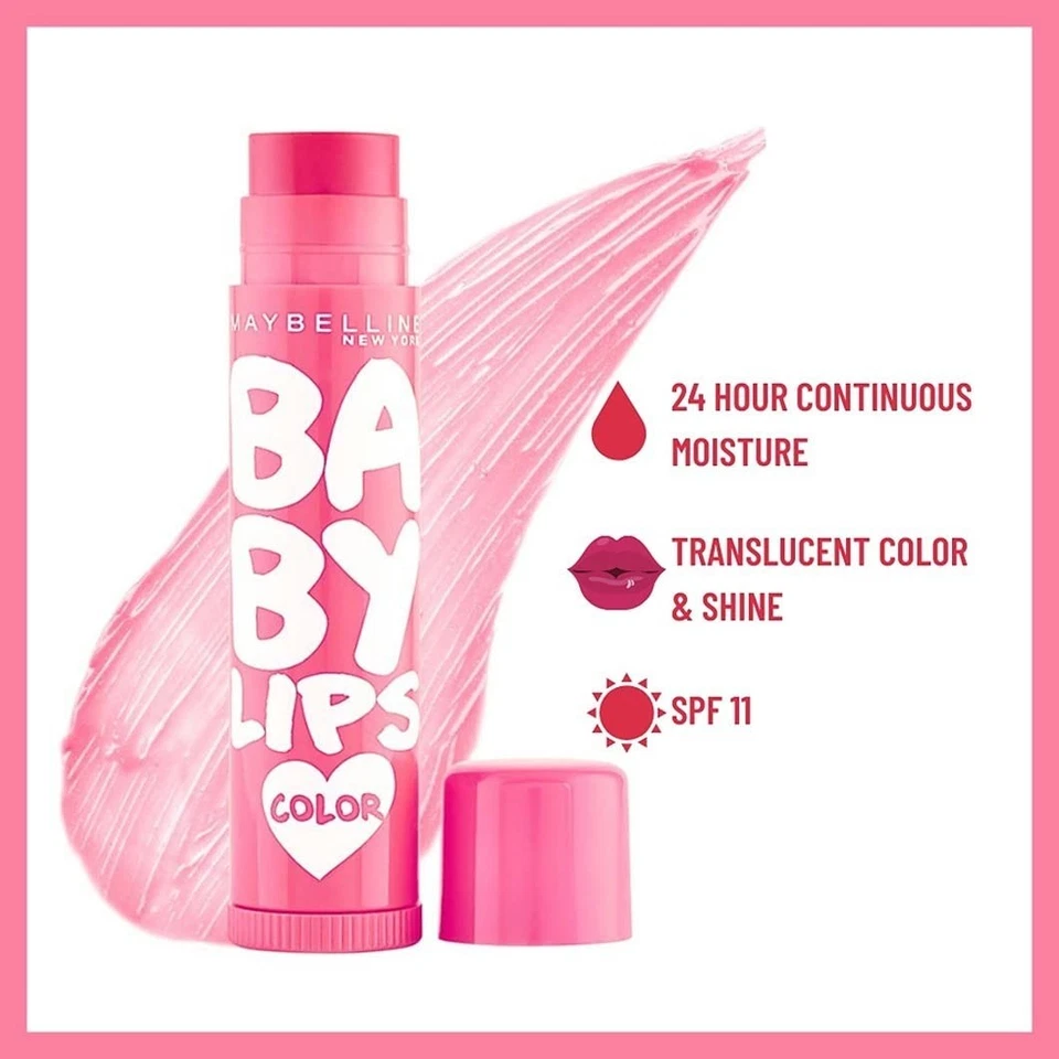 (PACK DE 2) Bálsamo Labial Hidratante Maybelline Baby Lips, Flor Rosa, 1,7 g Foto 2 de 4