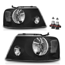 Pair Headlights For 2004 2005 2006 2007 2008 Ford F150 F-150 Headlamps W Bulbs Pair Headlights For 2004 2005 2006 2007 2008 Ford F150 F-150 Headlamps W Bulbs