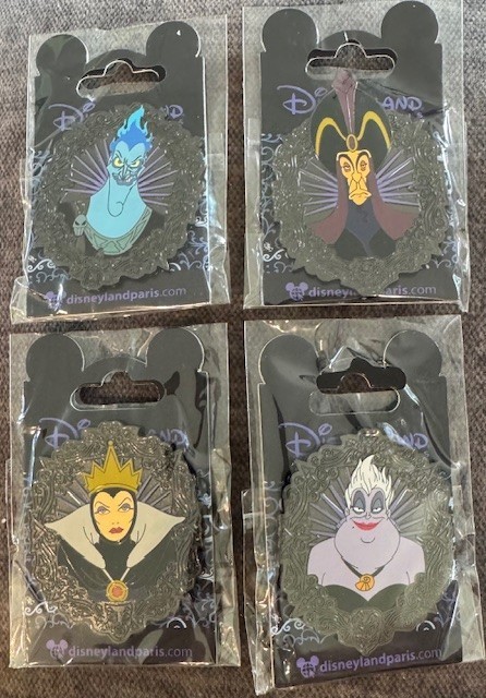 Disney Pin  DLP Portrait  Villain  Metal Frame  Portraits  Ursula  Hades  Jafar