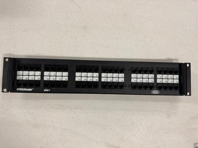 USED Hubbell 48 Port CAT 5E Patch Panel CAT5E P5E48UE - FREE SHIPPING!!
