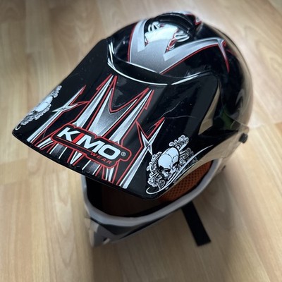 KIMO Kinder Motorrad Crosshelm Black Gr.  S (51-52cm) Helm Kinderhelm