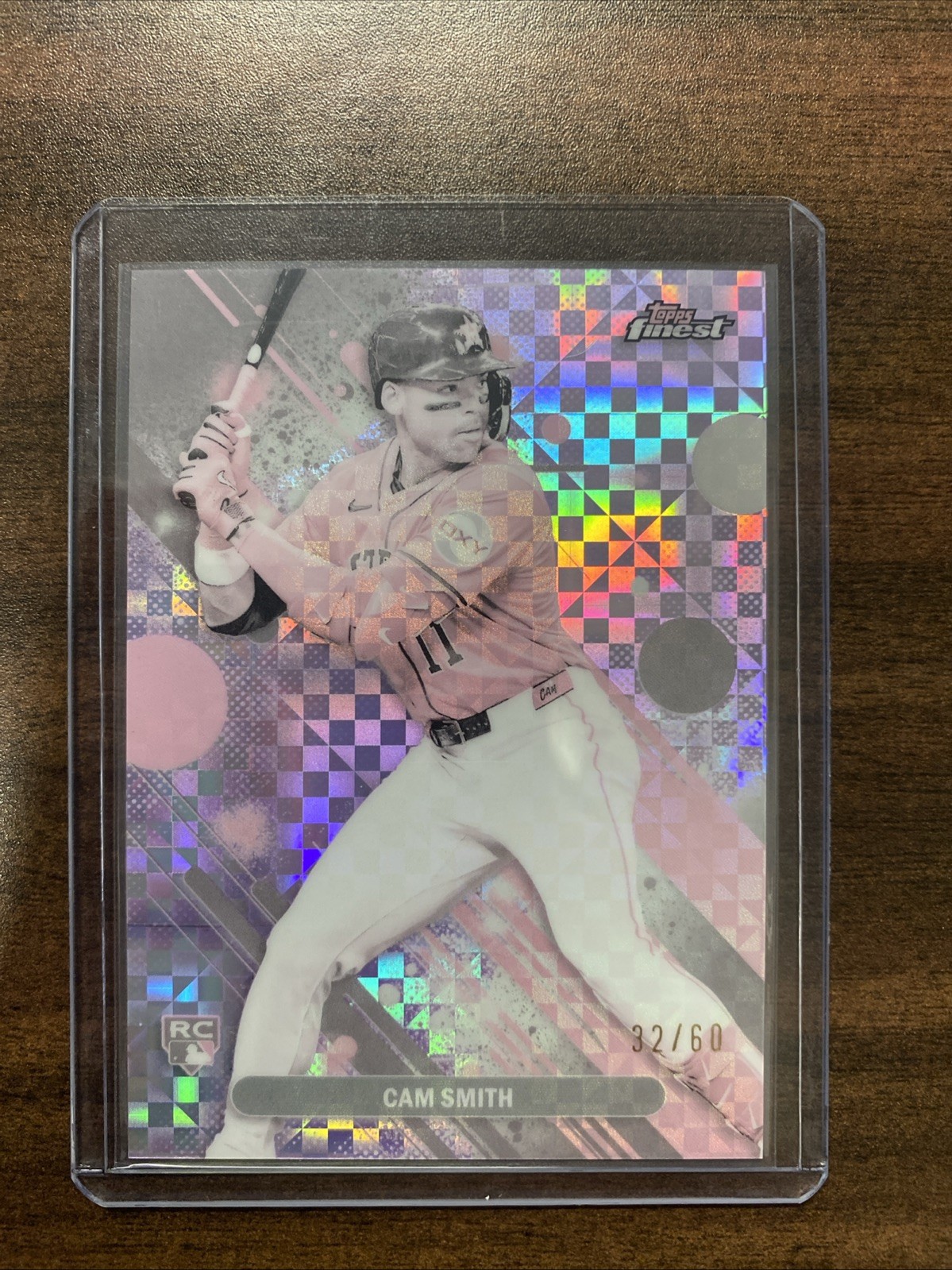 2025 Topps Finest - Common Cam Smith #54 Pearl Checkerboard Refractor /60 (RC)