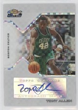 2004-05 Topps Finest Rookie Auto X-Fractor 118/129 Tony Allen #172 Auto 11ur