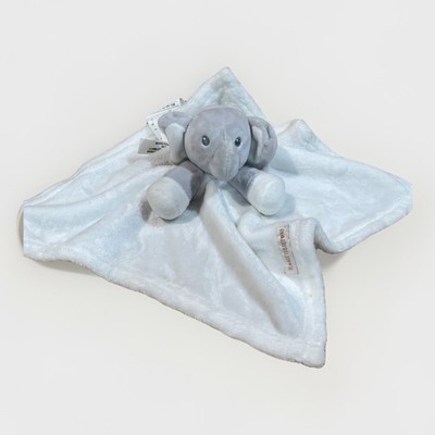 Blankets & Beyond Gray White Elephant Security Blanket  Lovey Plush