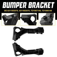 Front Bumper Bracket Support Retainer Black Set For 2003-2006 Toyota Matrix Xrs