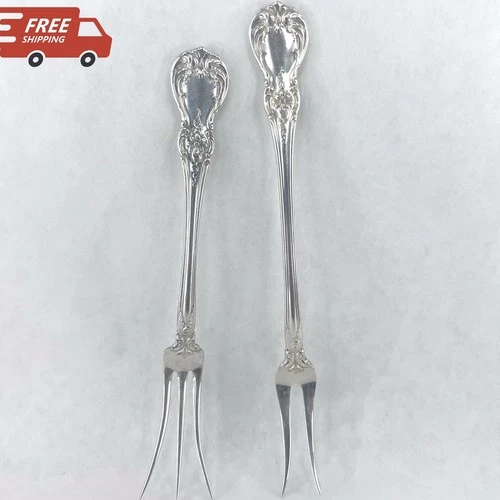 Towle X2 Old Master 35g Sterling Silver Cocktail Lemon Forks Chantilly