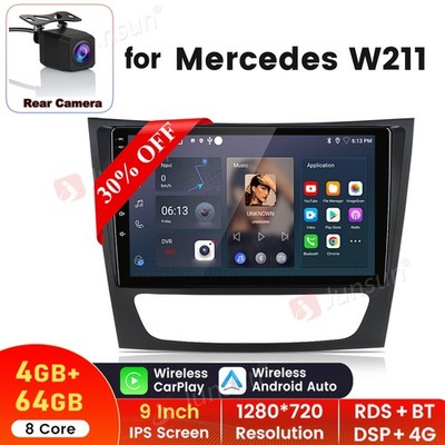 Camera For Mercedes Benz W211 E320 E350 Car Stereo Radio Carplay Android 4+64GB