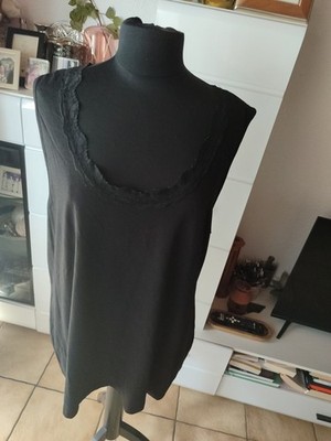 Ulla Popken Oberteil Schwarz 50/2 Plus Size 