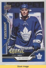 2018-19 Upper Deck Compendium Rookies Blue Justin Holl #437 READ 0o05