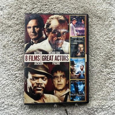 8 Films Great Actors DVD 2005 Neeson Nicholson Jackson Pacino Gere Bronson