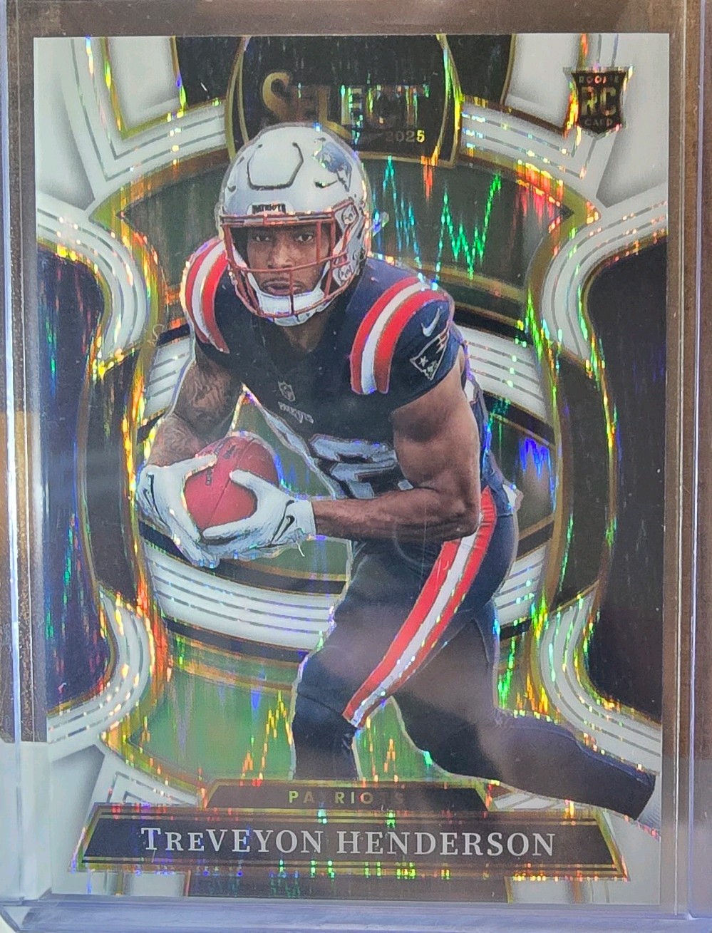 2025 Panini Select TreVeyon Henderson Rookie #78 Concourse White Shock /799 RC