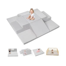 6-Piece Foam Climbing Blocks for Toddlers, Climb and Crawl Soft Foa... Fast Ship